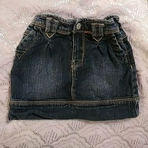 Toddler jean skirt